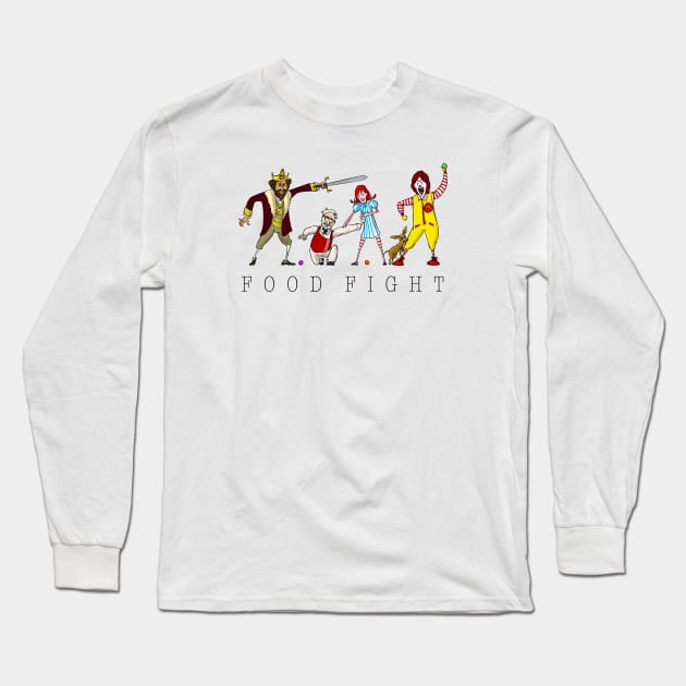 Food Fight Long Sleeve T-Shirt by Atmospheric Comics Company